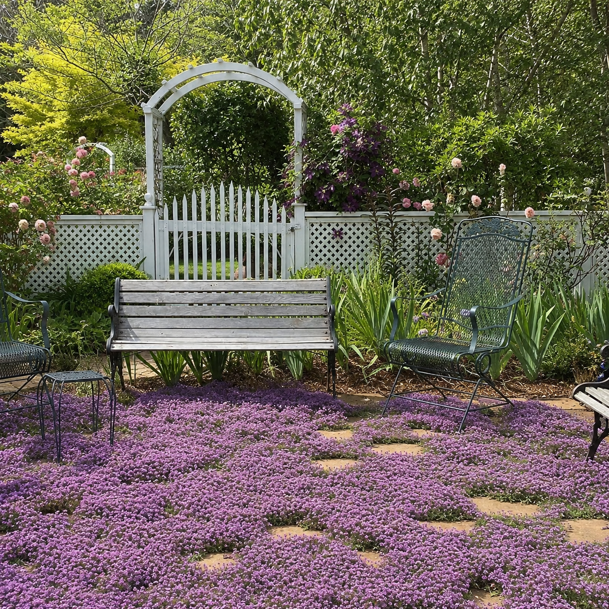 purple creeping thyme seeds