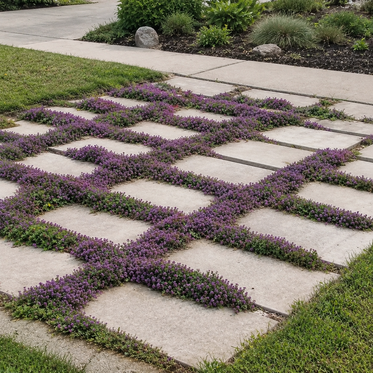 purple creeping thyme seeds