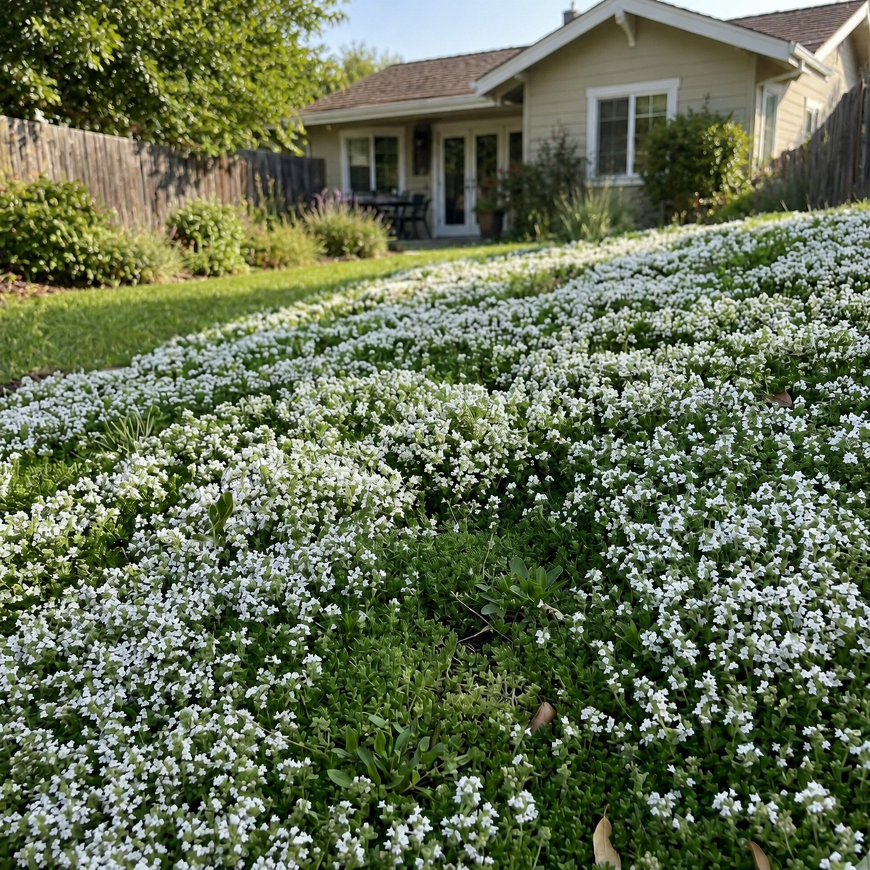 white creeping thyme seeds