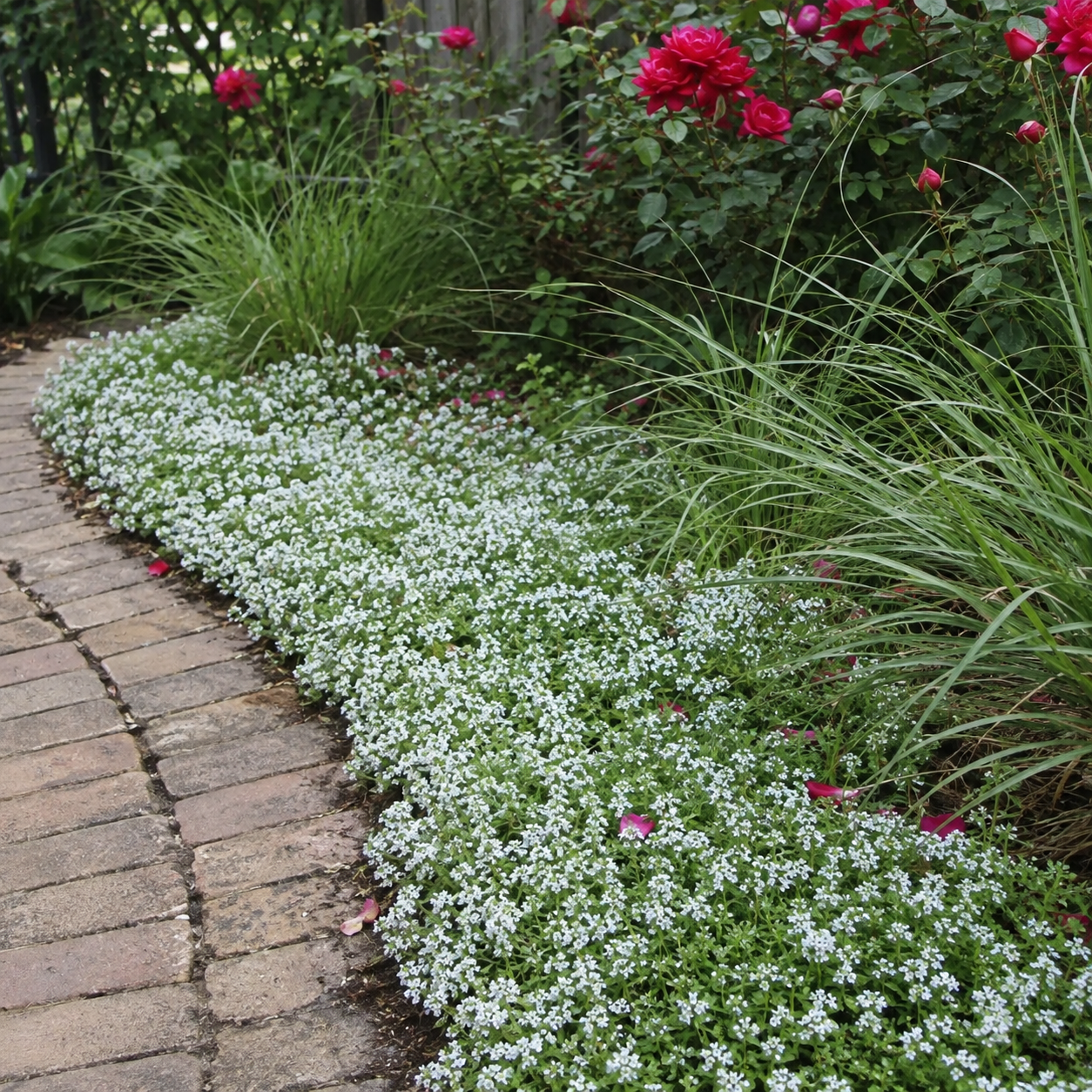 white creeping thyme seeds
